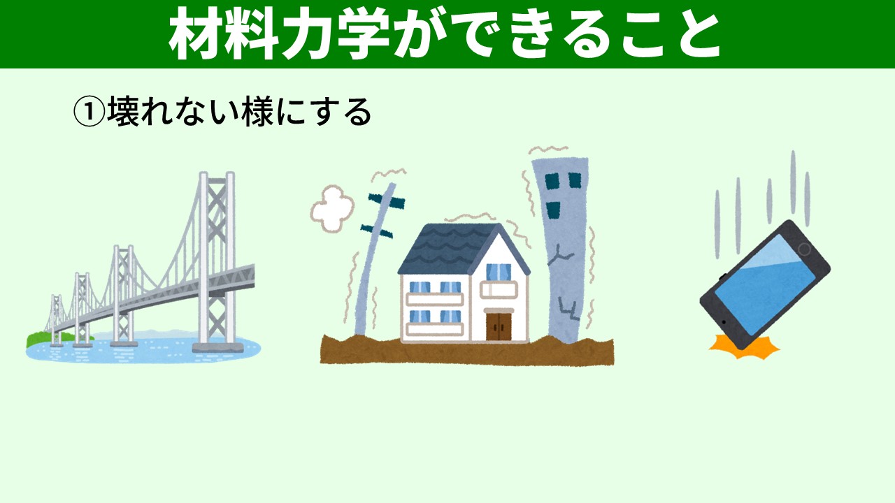 壊れないようにする（橋・地震・スマホ落下）